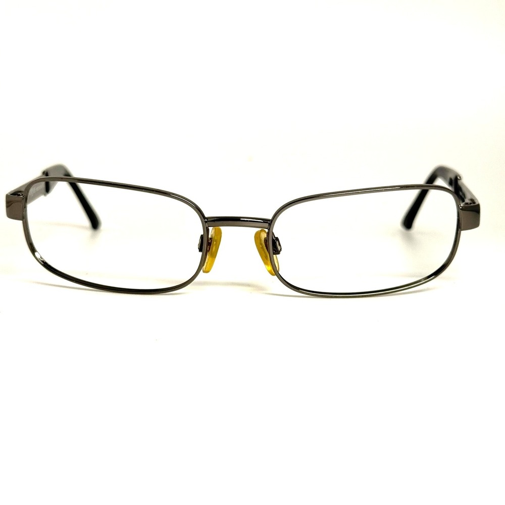 Vogue VO 3378-B Gunmetal Grey Rectangular Eyeglass Frames Made in Italy
